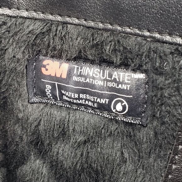 Aravon Womens Fairlee Black Leather Mid Winter Wedge Boots Waterproof Size 8 US - Picture 11 of 16